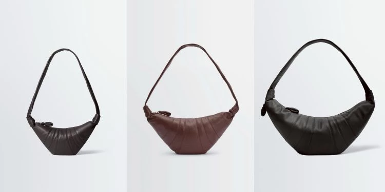 提到Lemaire，可頌包幾乎是許多時裝迷心中的第一個答案。包身以可頌麵包的弧形為靈感，透過拼接面板與打結細節勾勒出流暢曲線，整體輪廓柔和卻極具辨識度。Jennie私下穿也曾背上可頌包入鏡，低調卻相當搶眼。除了造型討喜，實用度也很到位，小款可放手機與錢包，中大型容量更充裕，雨傘也放得下，肩背、斜背或手提都可以，也難怪成為許多人入門Lemaire的第一款包。