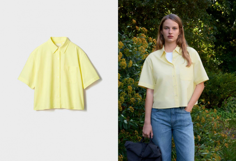 UNIQLO JW ANDERSON女裝 牛津寬版襯衫(短袖)／790元（圖／品牌提供）
