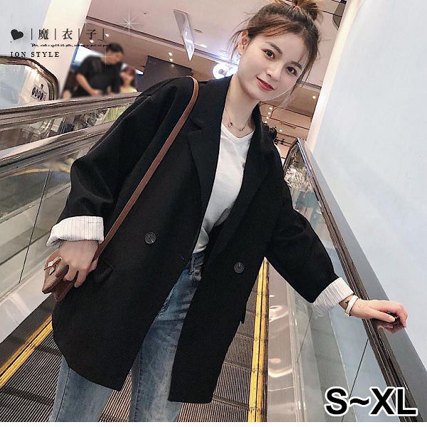 【QV9371】魔衣子-英倫風休閒西裝外套