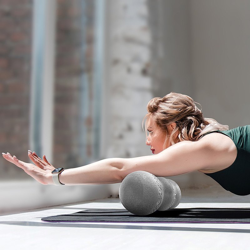 【Tumaz月熊】輕量弧形按摩滾筒 3色 | 完美貼合背肌