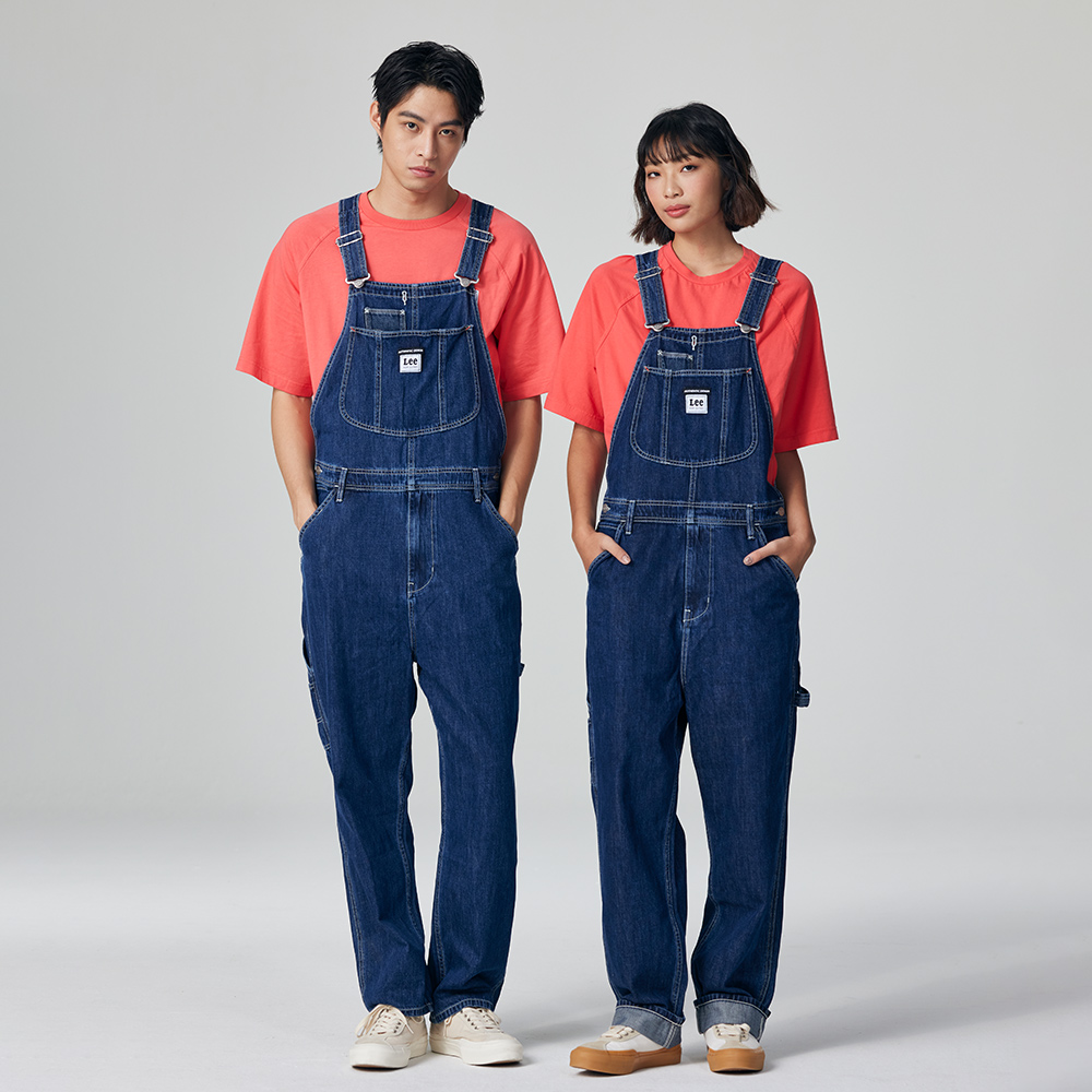Lee 男女同款 胸前口袋 牛仔吊帶長褲 工作褲 10.2oz | Modern & FITS’ EM ALL