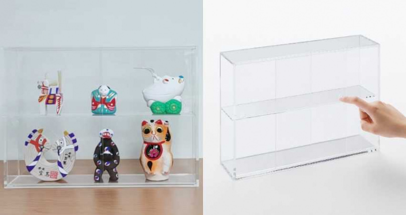 無印良品壓克力展示盒 附門 尺寸大／799元（圖／品牌提供）