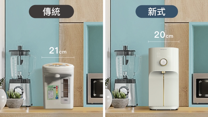 OVO 攜特力屋推小宅 RO 瞬熱飲水機 Slim SR3，窄版設計小空間就擺得下、露營也適用