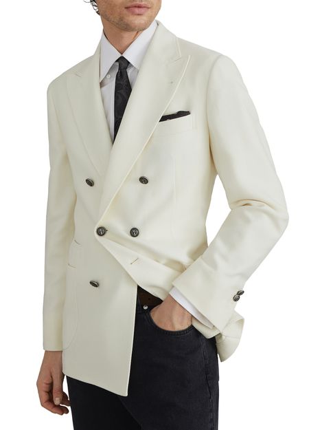 BRUNELLO CUCINELLI Diagonal twill unconstructed blazer