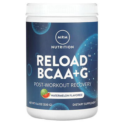 MRM Nutrition, BCAA+G 鍛煉后肌肉復原營養粉，西瓜味，11.6 盎司（330 克）