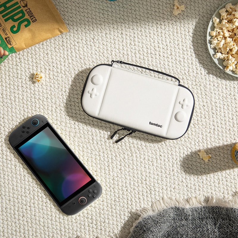 Tomtoc 玩家首選二代 Switch 2 主機收納包 白