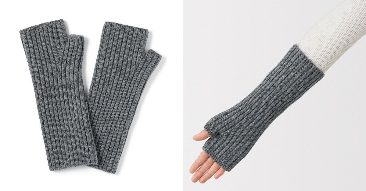 無印良品「1000元內交換禮物」推薦：美麗諾羊毛螺紋袖套，NT$790