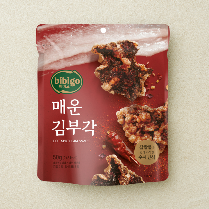 BibiGo Hot Spicy Gim Snack 50g