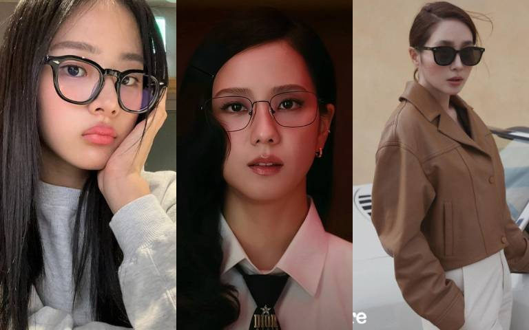 Jisoo、Minji同款眼鏡戴起來！韓星愛牌是它？外型極簡又百搭、重點超顯臉小