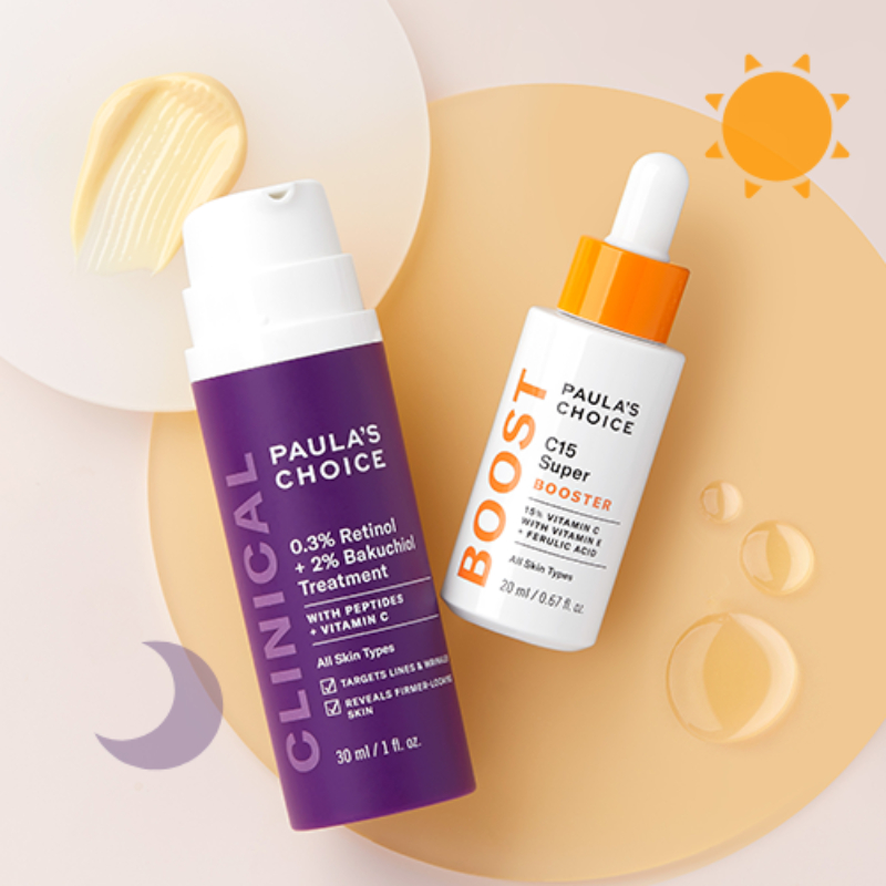 【早C晚A組】C15縮時亮白抗氧精萃+0.3%A醇+2%補骨脂酚精華乳