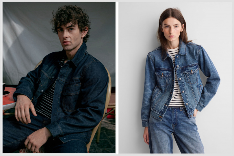 圖說：Gap×A.P.C.聯名系列推出男女裝丹寧系列（圖／品牌提供）