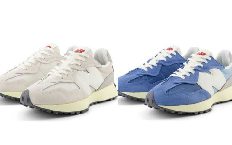 New Balance天空藍U327WRA、岩石灰U327WRB／3,080元（圖／品牌提供）