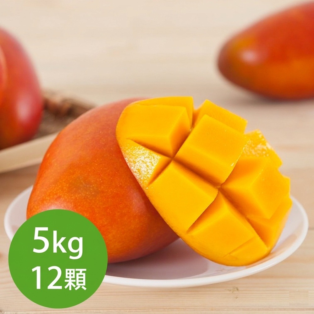 指定區間出貨🥭【枋山盧家】寶島級 愛文芒果12入禮盒(5kg/盒)