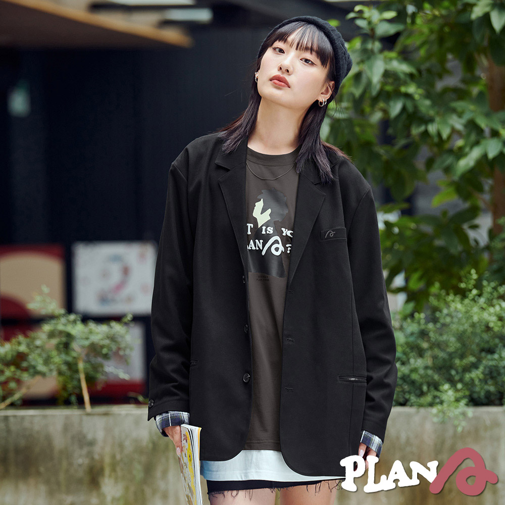 STAYREAL 你的PLAN A 2way西裝外套 - 黑