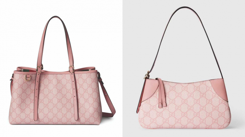 Gucci GG Emblem 托特包／68,200元，GG Emblem 肩背包／41,400元（圖／品牌提供）