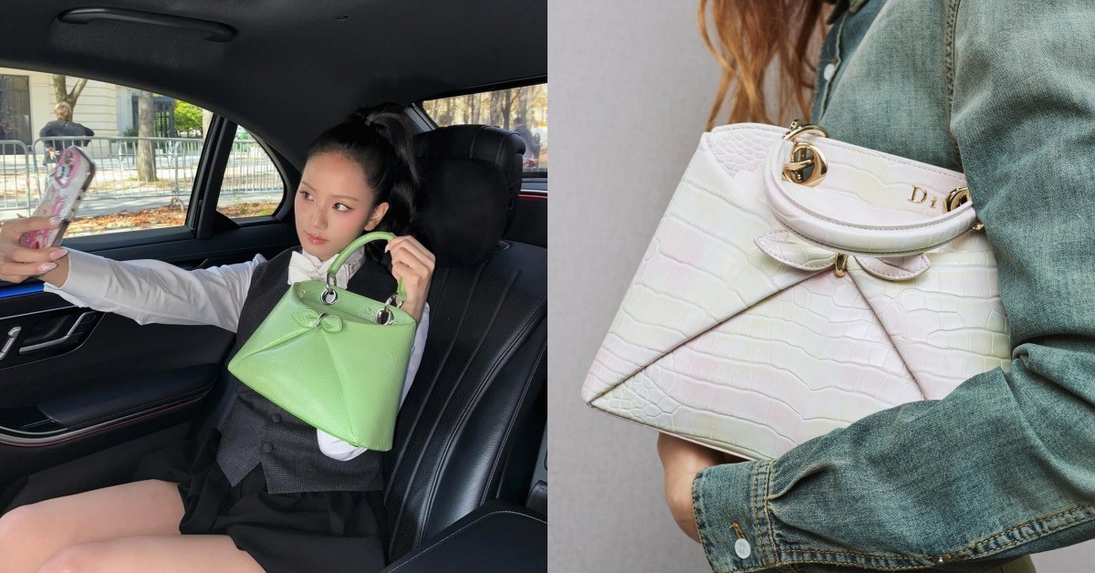 Dior用「蝴蝶結」收服少女心！Jisoo同款、升級版黛妃包詢問度飆升