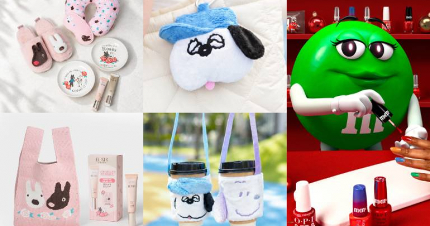 2026秋冬美妝聯名可愛爆擊！怡麗絲爾x麗莎和卡斯柏、OPI x M&M's、ampm x SNOOPY 療癒登場