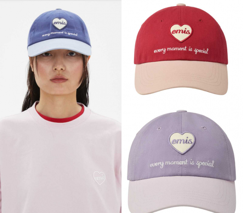 刺繡愛心棒球帽／1,580元（圖／品牌提供）