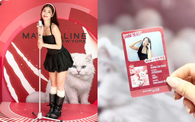 只要於狂猛LIVE舞台拍照，並完成指定貼文步驟，還能免費拍攝「小猛獸後台通行證VIP PASS」獨家證件照拍貼喔。（圖／吳雅鈴攝）
