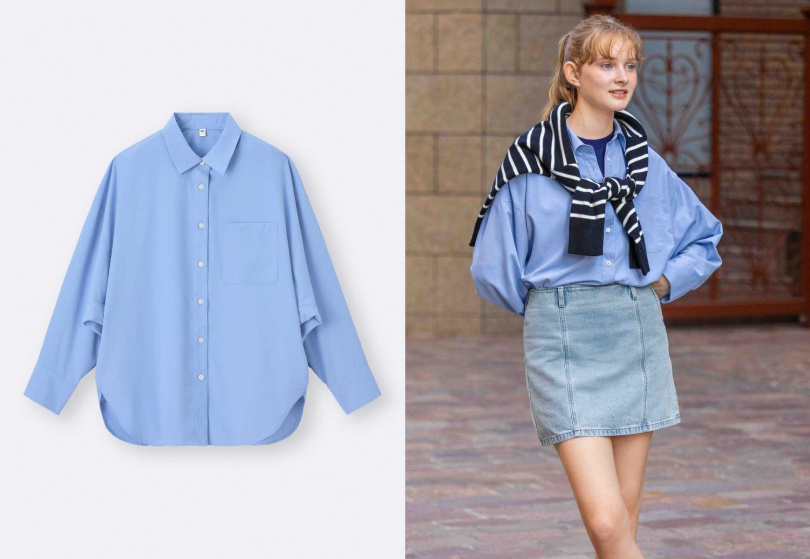 GU蝙蝠袖襯衫／2/6–2/12限定優惠590元（圖／品牌提供）