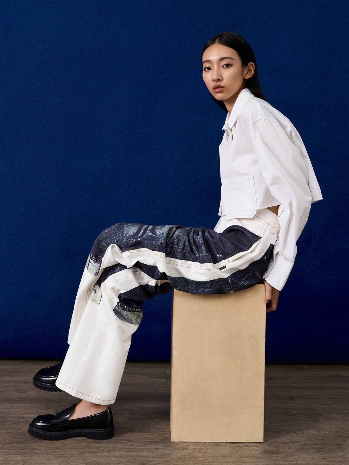 CHARLES & KEITH Remy 鋸齒厚底樂福鞋