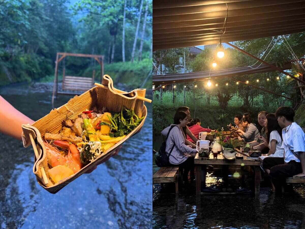 花蓮景點｜夏天避暑新玩法！全台最狂流水席就在這，馬太鞍河上餐桌體驗、濕地生態導覽