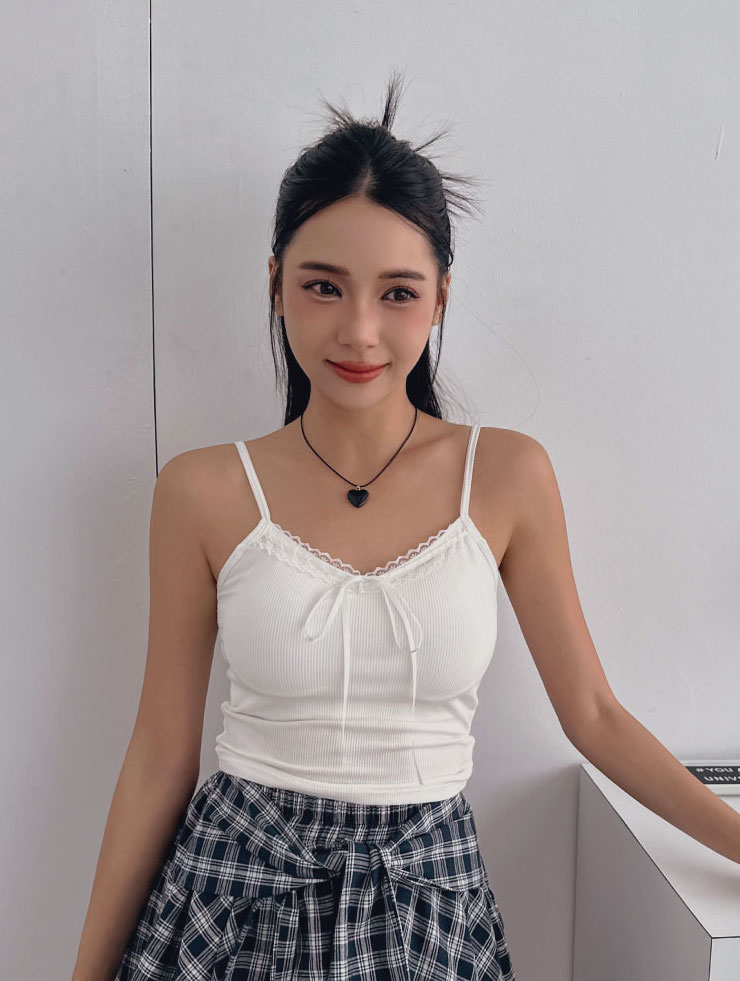 限時下殺/凱莉的蝴蝶結蕾絲罩杯BRATOP背心