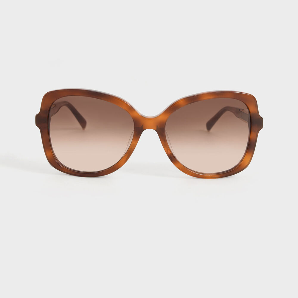 復古粗框蝴蝶墨鏡