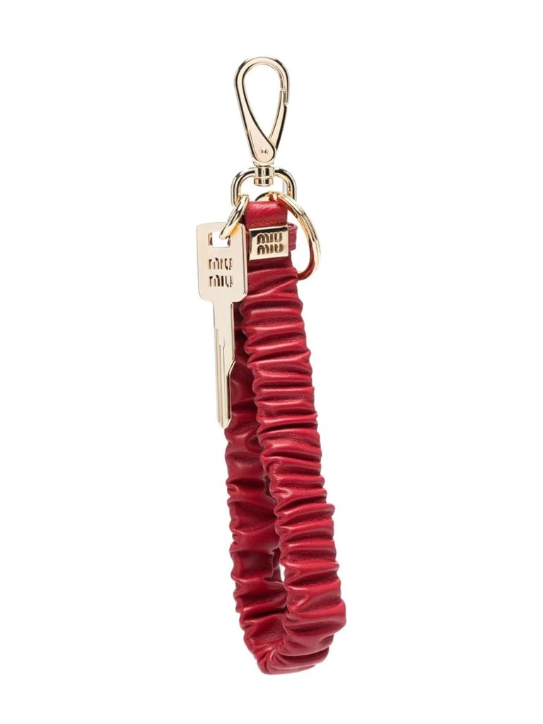 MIU MIU matelassé-effect keyring