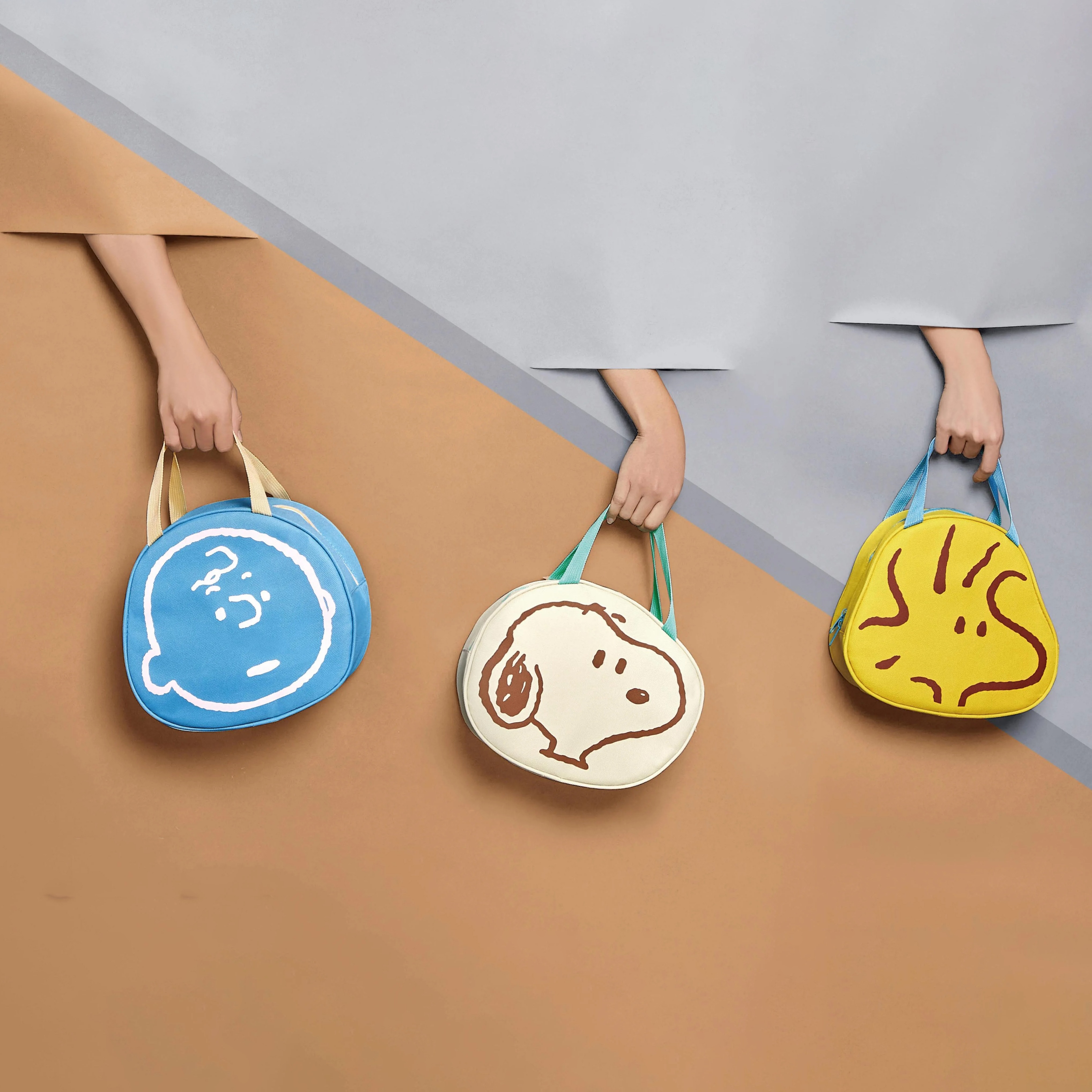 【買禮物】Snoopy史努比童趣手提保溫袋｜正版授權 3色可選 野餐袋 手提袋 餐袋 餐盒提袋