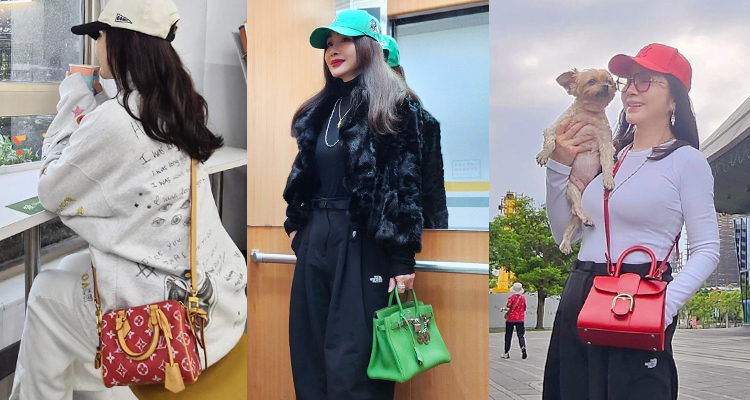 美鳳姐也很會用亮色配件來加分！一點鮮豔手袋、亮色鞋款或圍巾、帽款…等單品，就能讓簡單的穿搭瞬間有亮點，整體造型立刻升級，看起來既活潑又有型。