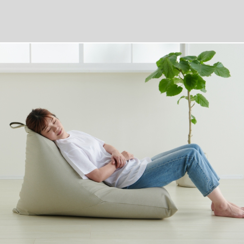 日本hanalolo懶骨頭potora款皮革100L - 鐵灰綠