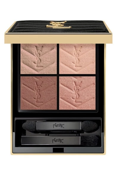 YSL 時尚四色眼影盤 #600 巴黎磚粉，NTD3,100