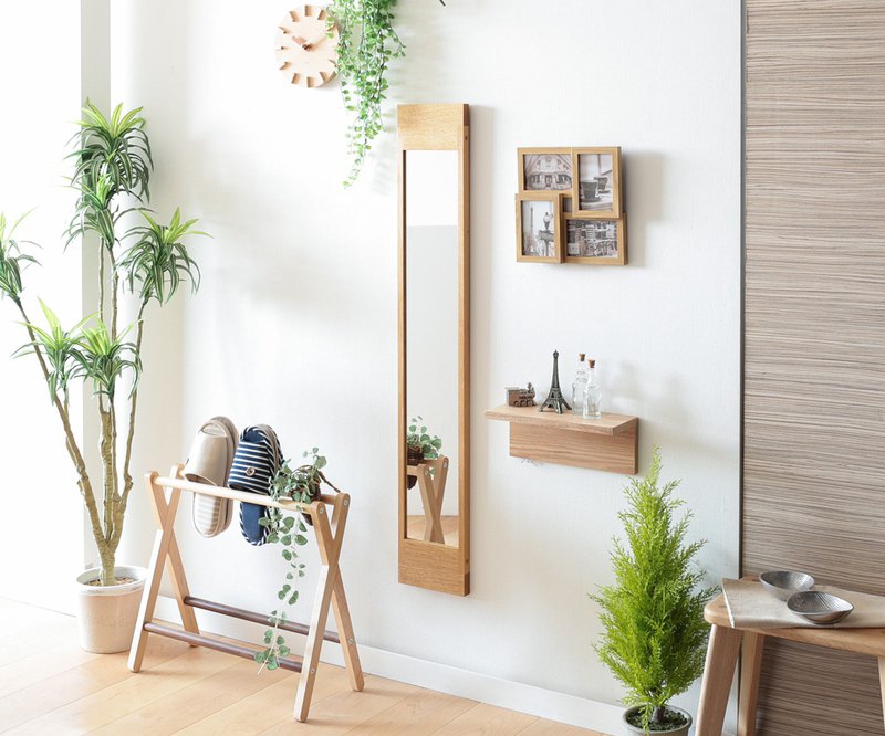 旭川家具 Art craft bau工房 牆掛鏡子