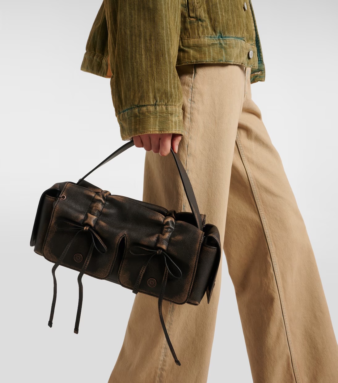 ACNE STUDIOS Multipocket leather shoulder bag