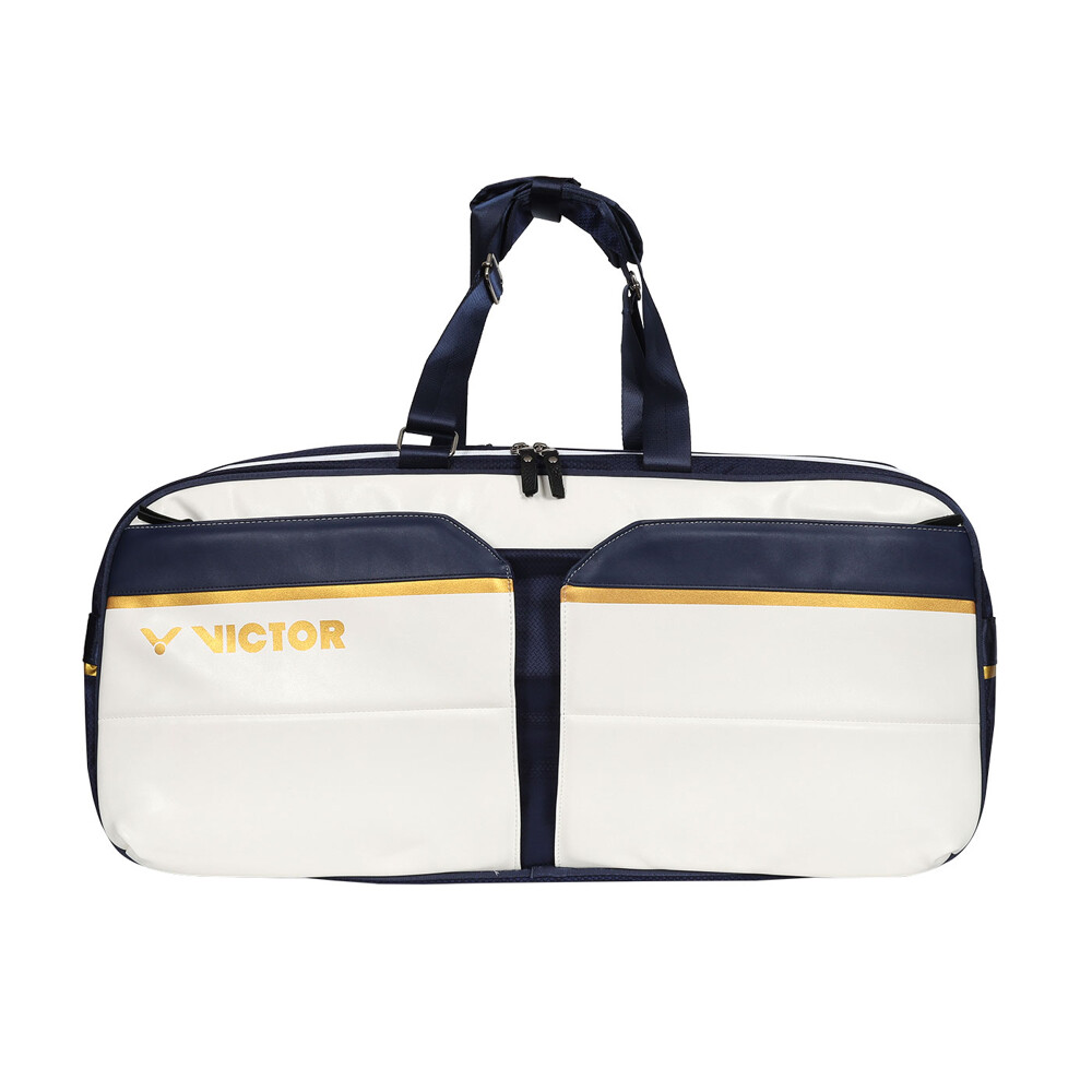 victor 2024奧運系列-矩形包-後背包 雙肩包 肩背包 裝備袋 球拍袋 丈青白金