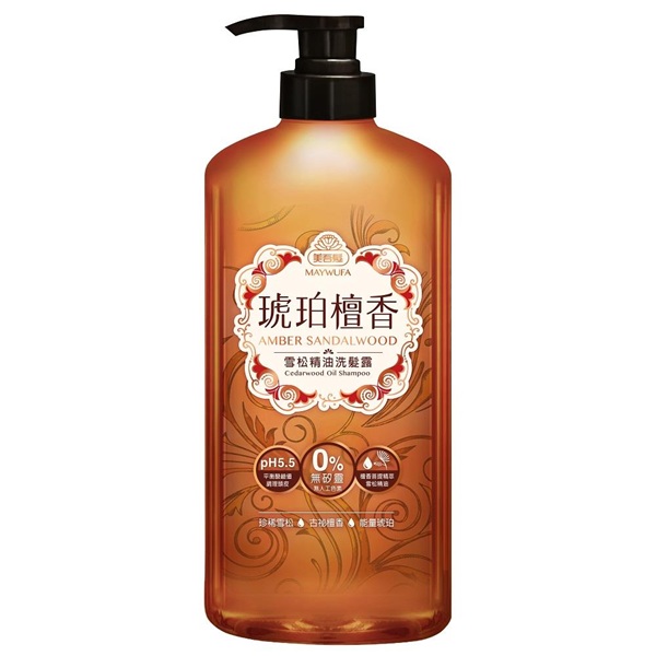美吾髮 琥珀檀香雪松精油洗髮露