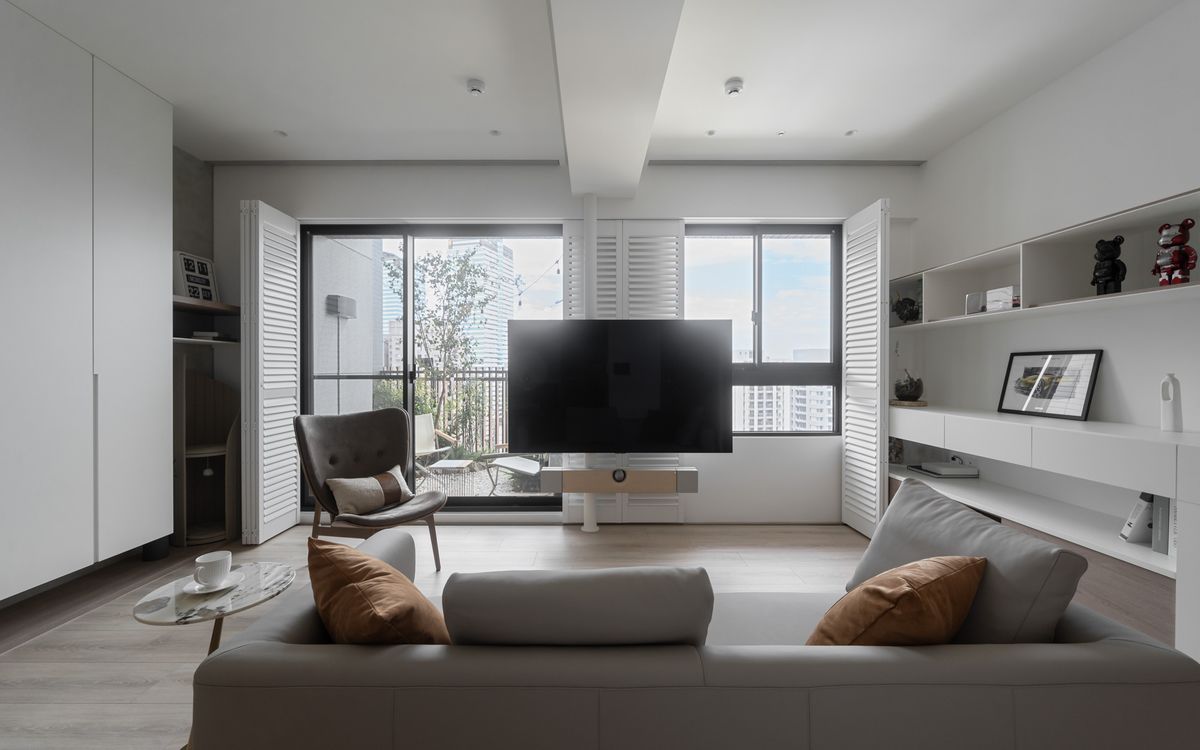 小坪數空間；客廳；住宅；建築；室內設計