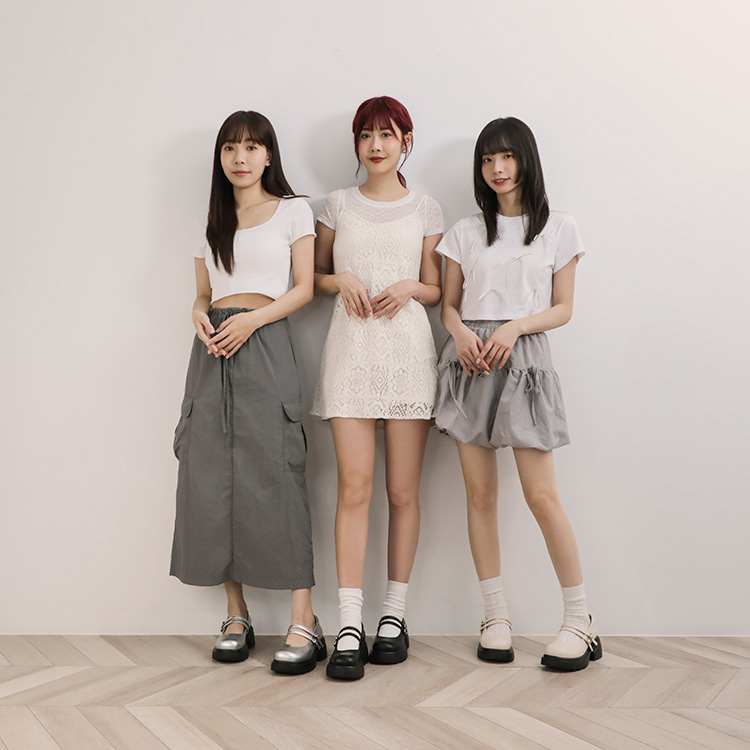 輕運動時尚 D+AF小編穿搭 甜蜜愛心釦雙帶輕量瑪莉珍鞋