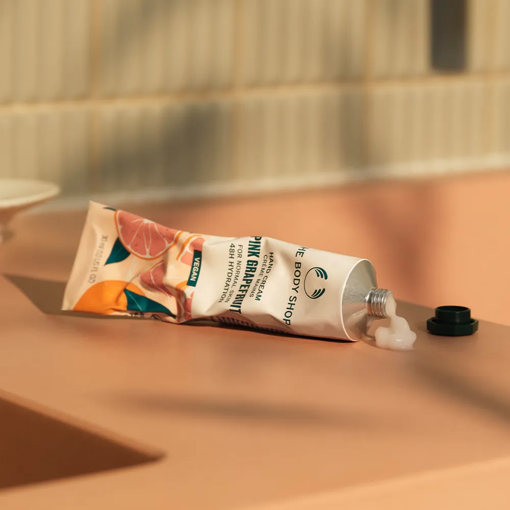 the body shop 粉紅葡萄柚活力護手霜