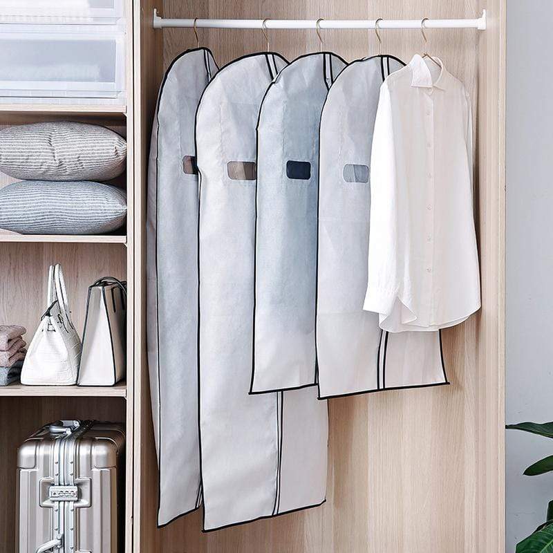 拉鍊式透窗衣物/西裝防霉防塵套-長版-2入 單一規格