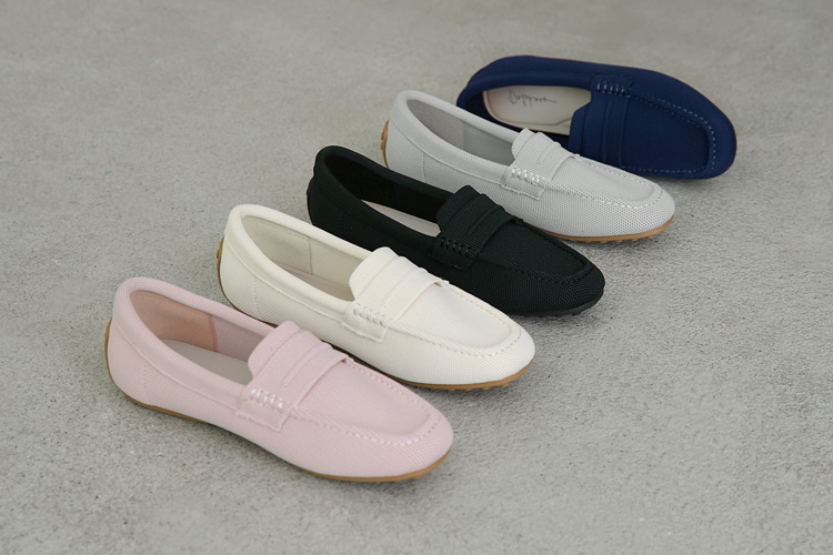 D+AF雲織鞋推薦 【3D零感雲織鞋】通勤款樂福豆豆鞋