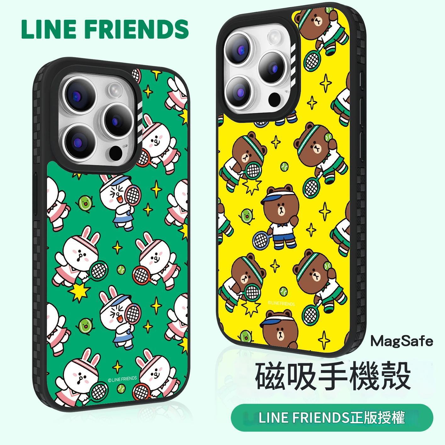 韓國正版KA LINE FRIENDS網球系列 iPhone保護殼 防摔殼 手機殼 熊大 兔兔 莎莉 詹姆士 Unicorn