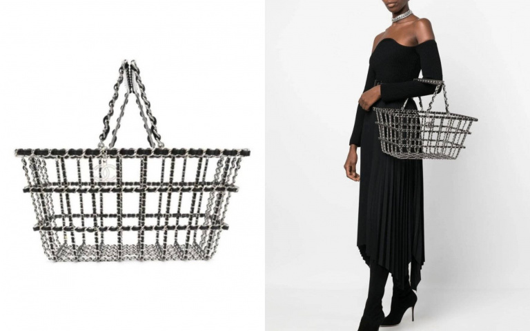 花500 萬台幣買一個「菜籃」？香奈兒購物籃包拍出天價全網傻眼！