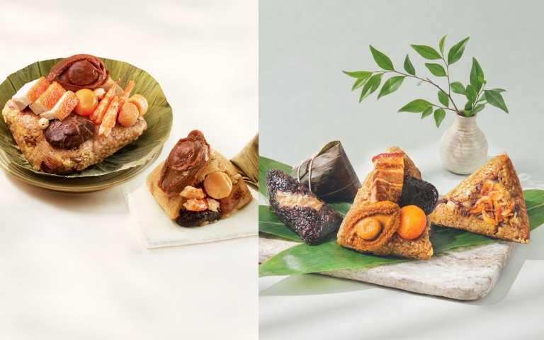 寒舍集團 星級雙饗粽禮／3,999元、 永豐餘生技 海陸豐味粽禮盒／1,180元。（圖／品牌提供）  