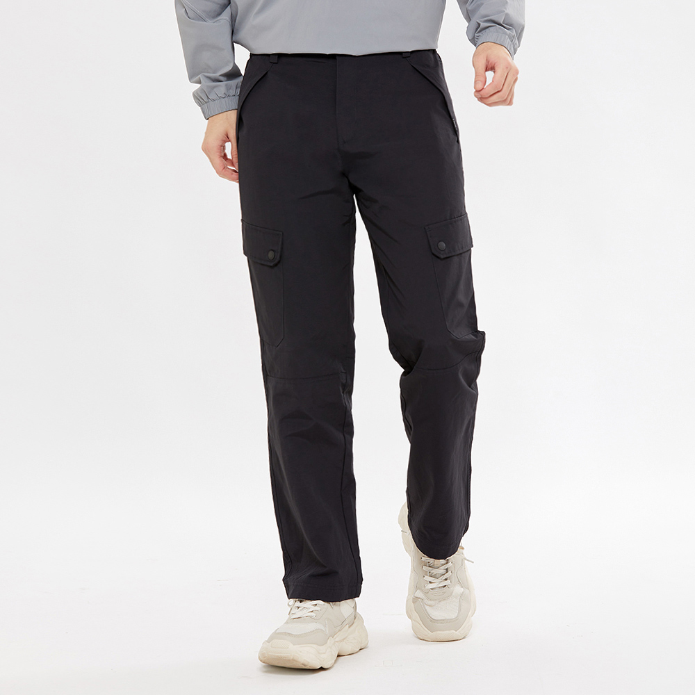 Hang Ten- 防輕潑水多口袋工裝褲-男(黑色)