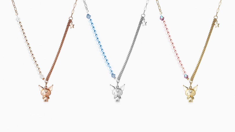 Lucy's x Kuromi限量聯名Sweet pearl 珍珠項鍊／995元（圖／品牌提供）