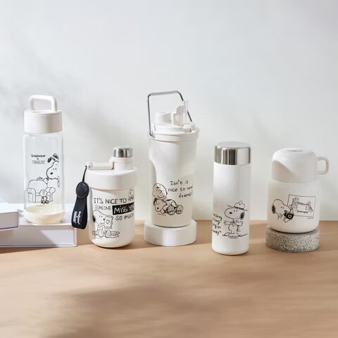 史努比買一送一！環保杯優惠推薦：康寧聯名史努比推復刻黑白系列，史努比保溫杯6折起
