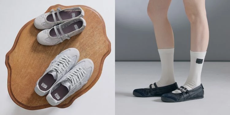 全新 Mexico 66 蕾絲系列推出多款柔和配色，包括迷霧灰、摩卡米與極夜黑等色調，整體風格偏低飽和度，很容易融入日常穿搭。無論搭配牛仔褲、長裙或西裝褲，都能呈現不同風格。鞋款建議售價約NTD 4,480至 NTD 5,000，目前已在Onitsuka Tiger指定門市與品牌通路陸續販售。