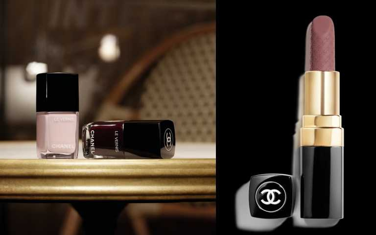 香奈兒COCO唇膏#165極致CRUSH限定3.5g / 1,850元、香奈兒時尚釉光指甲油#469 COCO 13ml / 1,170元。（圖／品牌提供）